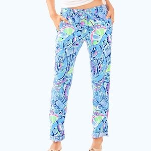 EUC Lilly Pulitzer Aden Linen Pant Sz M
